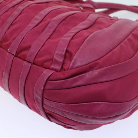 PRADA Shoulder Bag Nylon Leather Pink Auth yk8547 - Picture 16 of 16